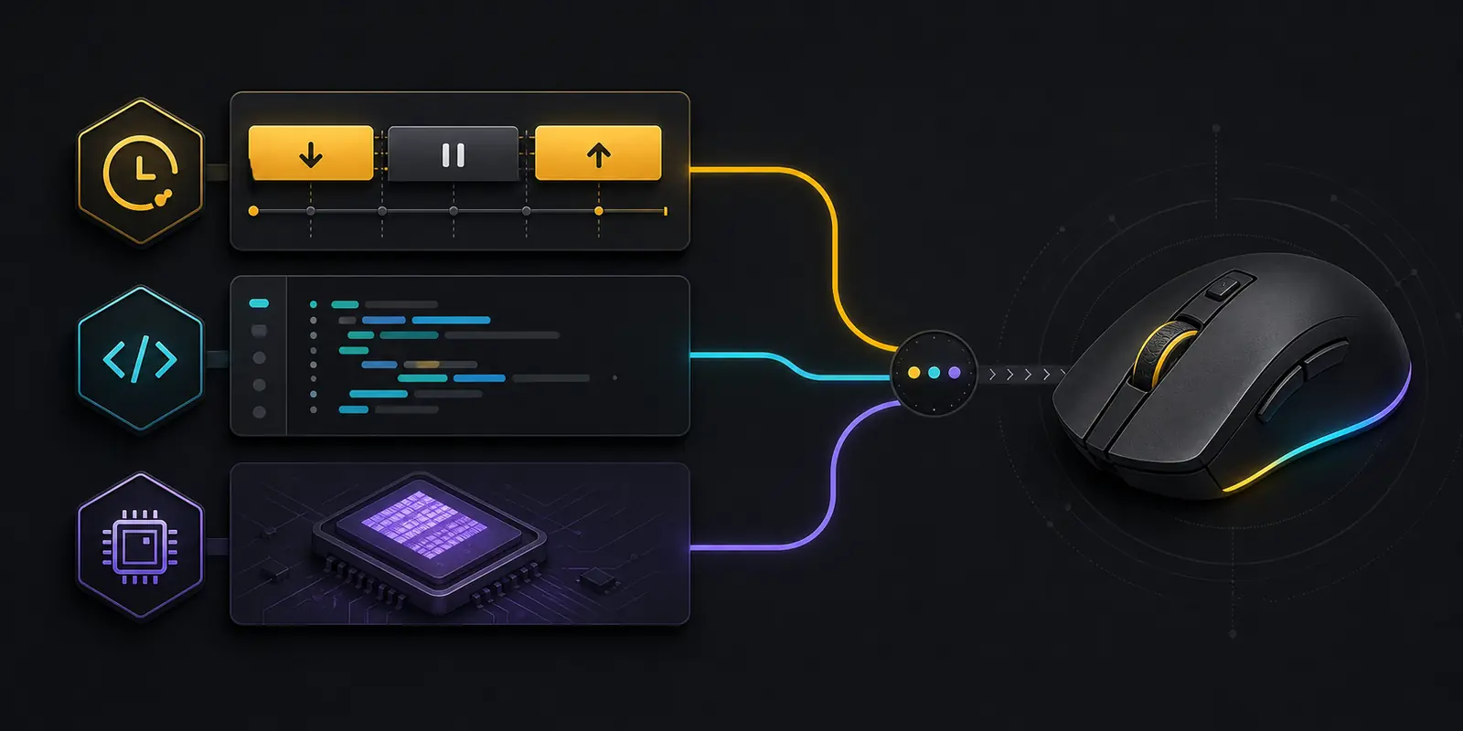 Tre percorsi verso il mouse: timeline nativa, script di profilo e memoria integrata
